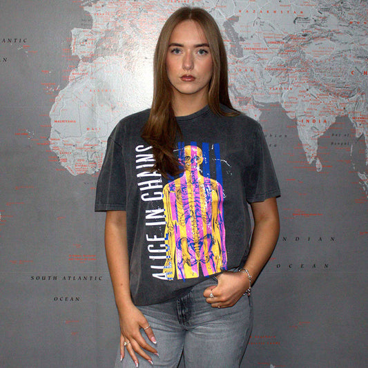 Alice In Chains Skeletal Limited Edition Stone Wash Tee