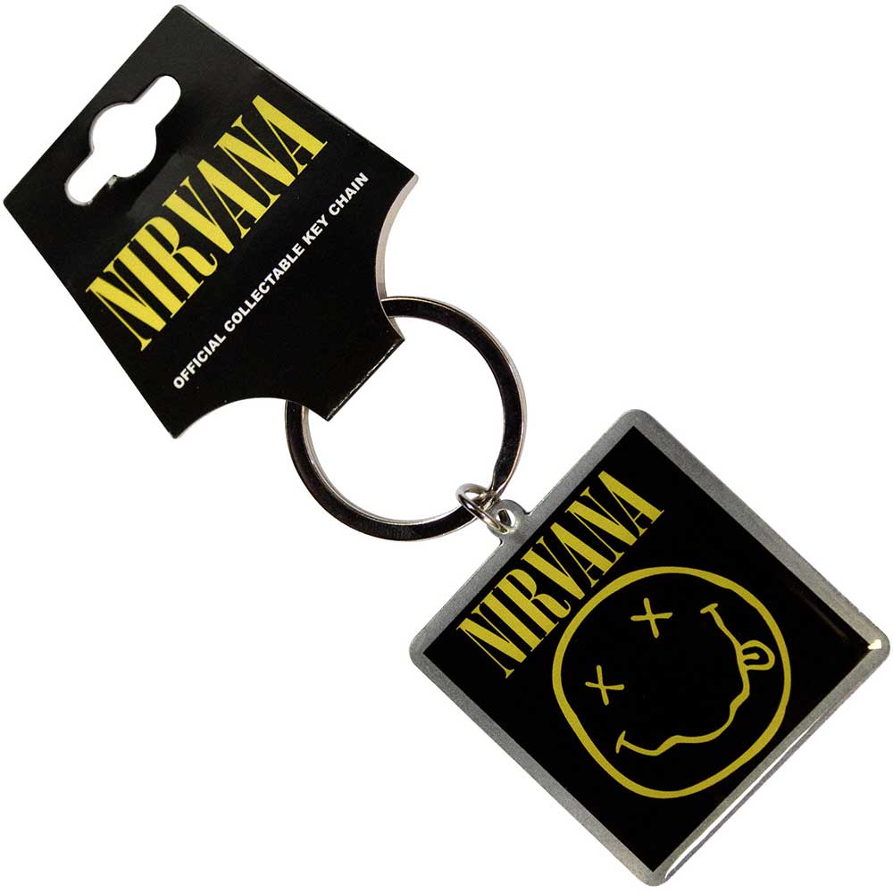 Nirvana Happy Face Keychain