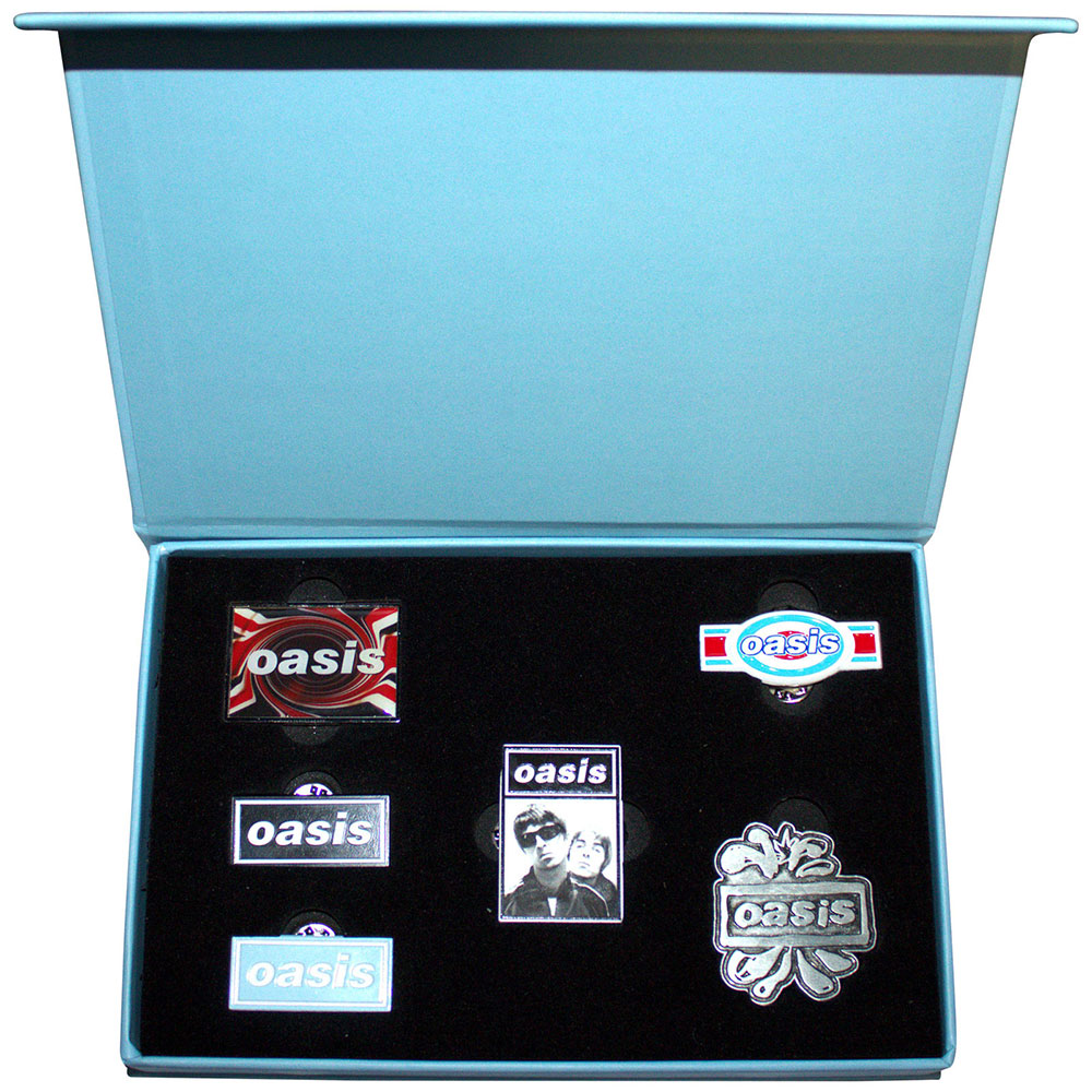 Oasis Limited Edition Collectable Pin Badge Set