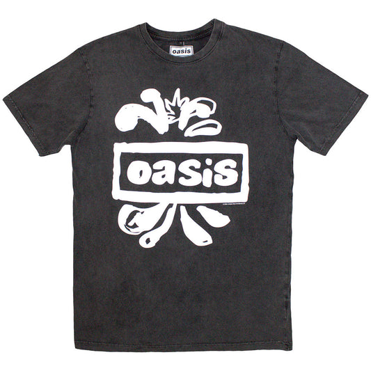 Oasis Limited Edition Stone Wash Logo Splat Tee