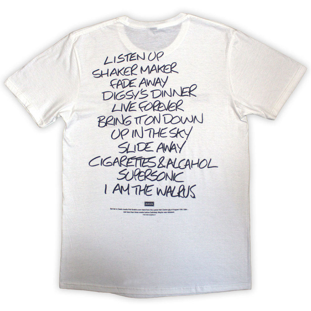 Oasis Definitely Maybe AAA Setlist Tee