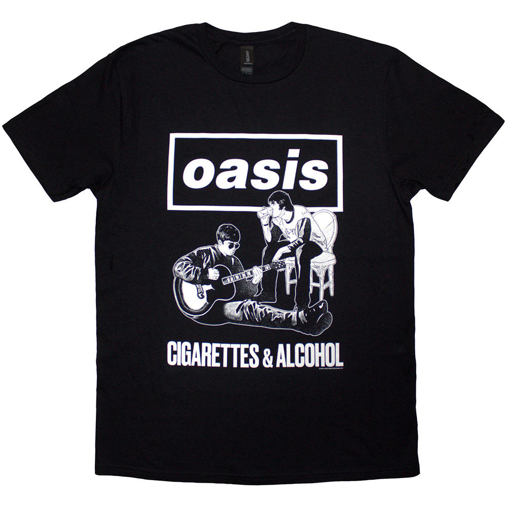 Oasis Cigarettes & Alcohol Illustration Mono Tee