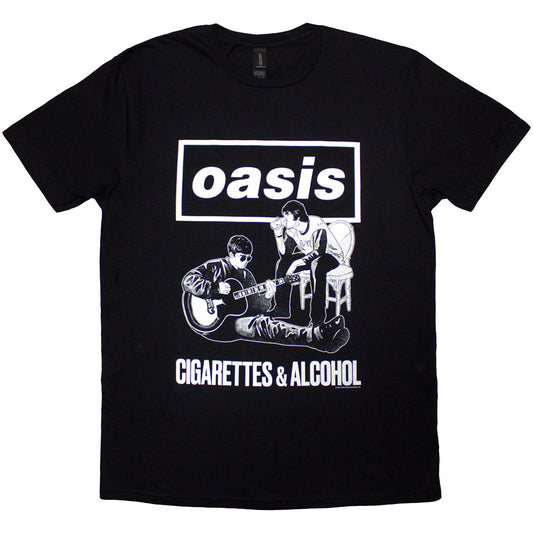 Oasis Cigarettes & Alcohol Illustration Mono Tee