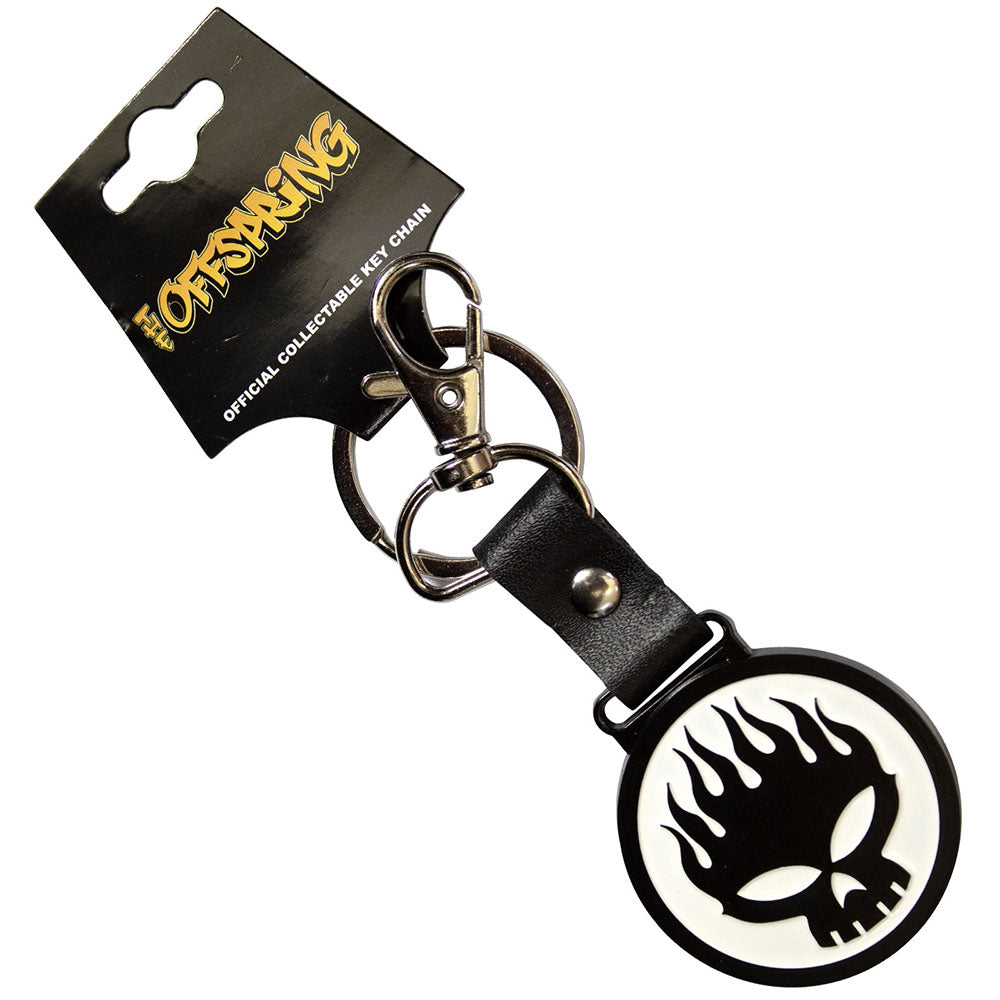 The Offspring Skull Logo Keychain