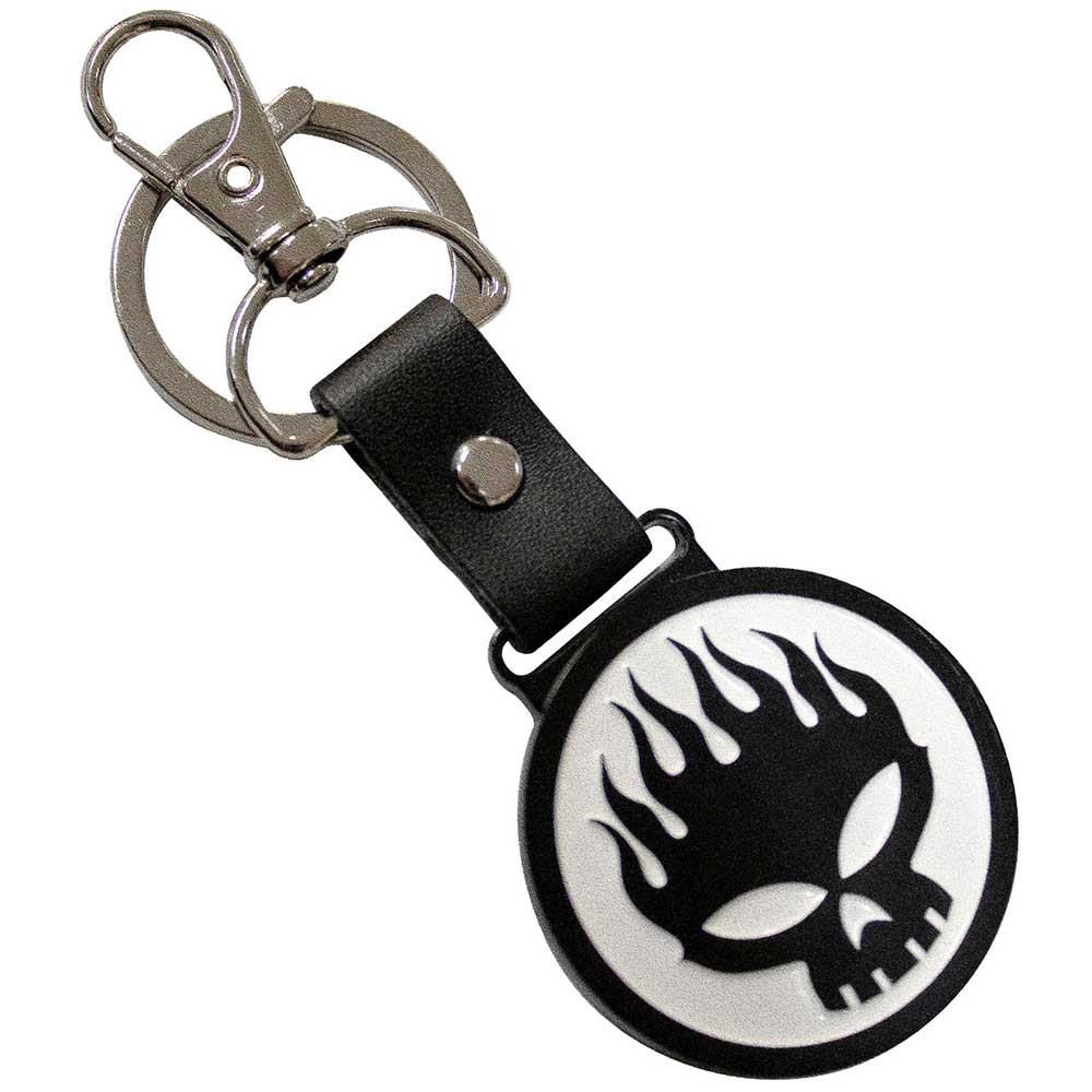 The Offspring Skull Logo Keychain