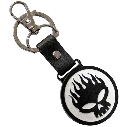 The Offspring Skull Logo Keychain
