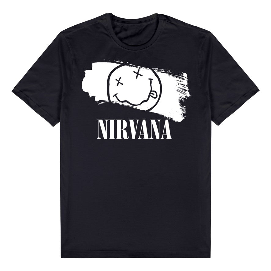 Nirvana Mono Smiley Brush Tee